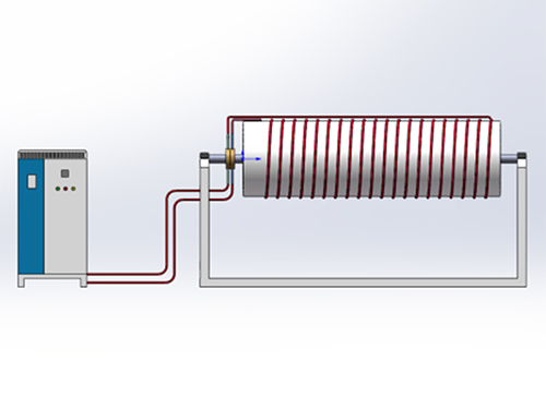 Индукционный нагрев для вращающейся барабанной сушилки